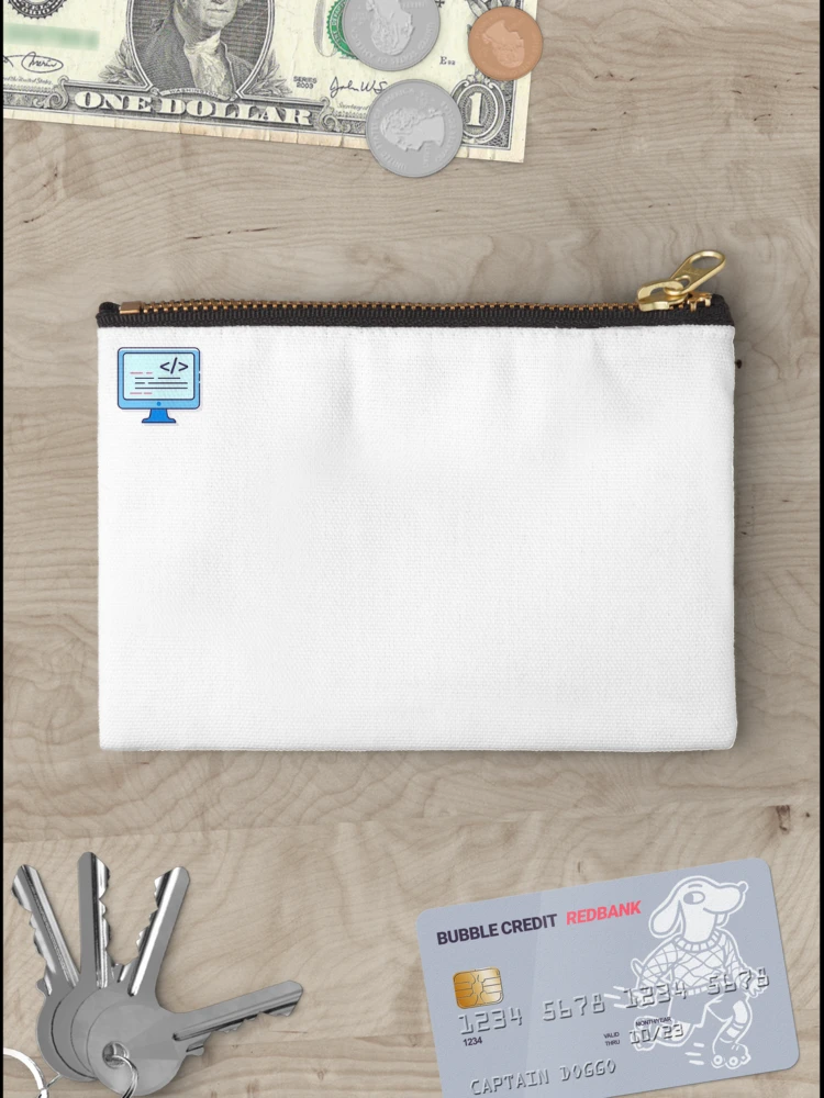 Thumbnail 3 of 4, Zipper Pouch, Coding Icon – Developer Computer Graphic designed and sold by sydney06.