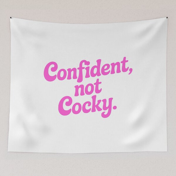 Item preview, Confident Not Cocky! Pink Girly designed and sold by PMCreative.