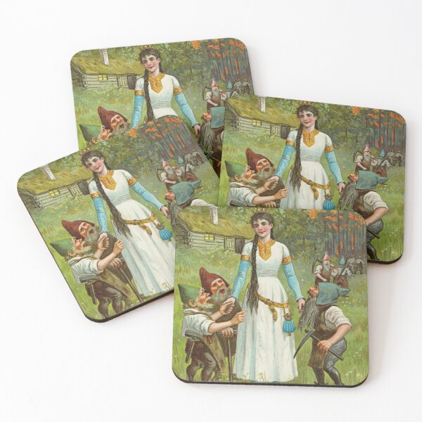 Item preview, Snow White and the Seven Dwarves – 1890s Vintage Illustration by Jenny Nyström designed and sold by RewindRelicsLI.