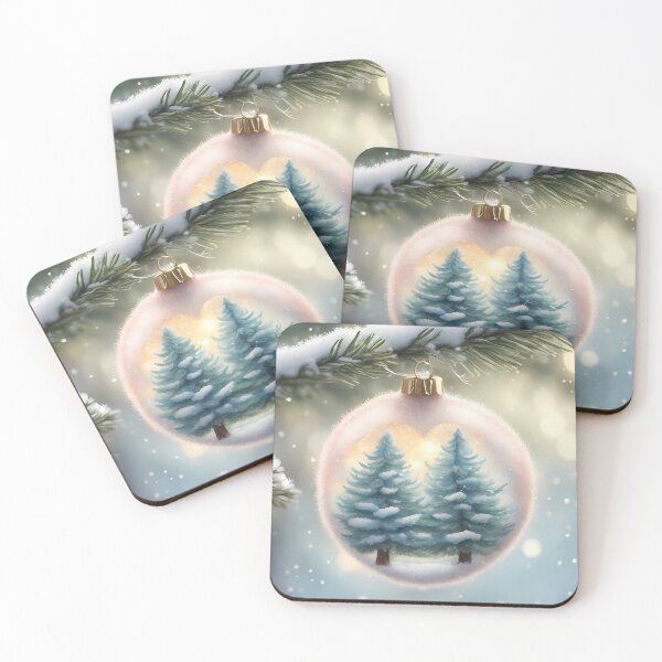 Item preview, Twin Fir Trees in Bauble designed and sold by CalmnessbyChoice.