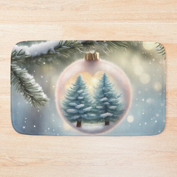 Item preview, Twin Fir Trees in Bauble designed and sold by CalmnessbyChoice.