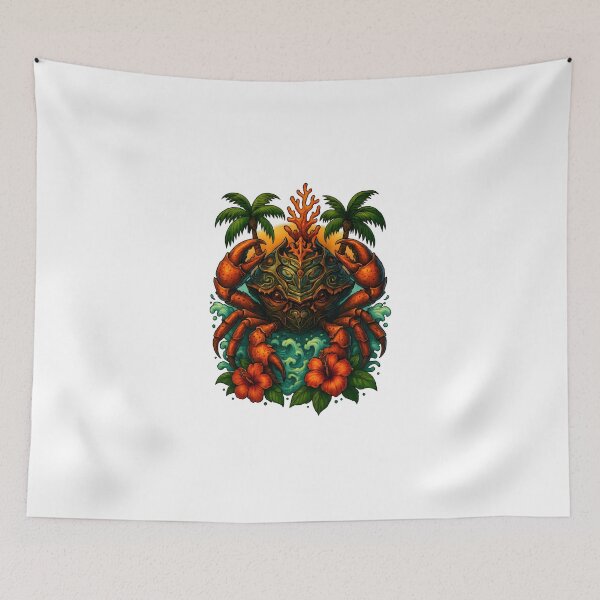 Item preview, Samurai Crab Warrior of the Tropics designed and sold by WolfPixelRo.