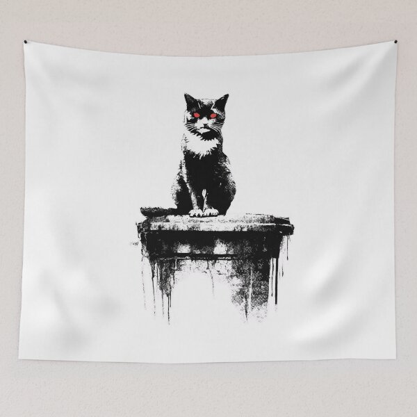 Item preview, Banksy Gaze of the Urban Cat designed and sold by hamishby.