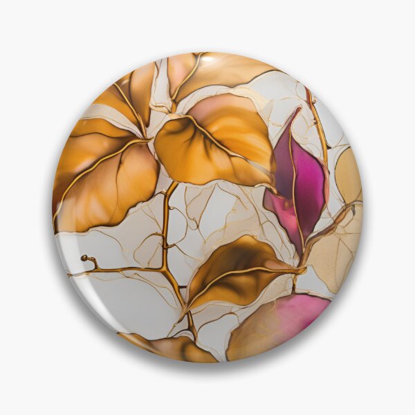 Item preview,  Colorful flower texture,  pink purple gold pattern, leaf pattern,  abstracitive designed and sold by KolorellaS.