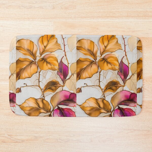 Item preview,  Colorful flower texture,  pink purple gold pattern, leaf pattern,  abstracitive designed and sold by KolorellaS.