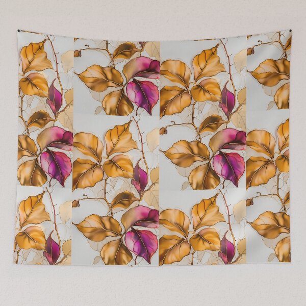 Item preview,  Colorful flower texture,  pink purple gold pattern, leaf pattern,  abstracitive designed and sold by KolorellaS.