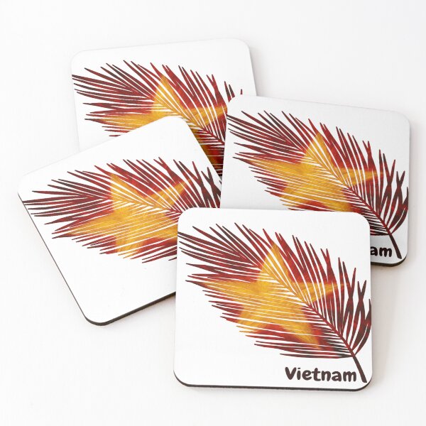 Item preview, Abstract Flag of Vietnam – Feather Design designed and sold by ArteJorge48.