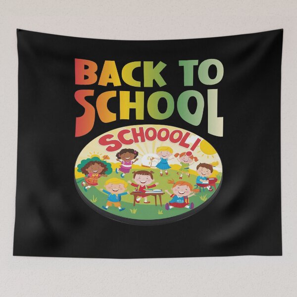 Item preview, BACK TO SCHOOL happy kids seeing all their friends at school  designed and sold by Jt41.