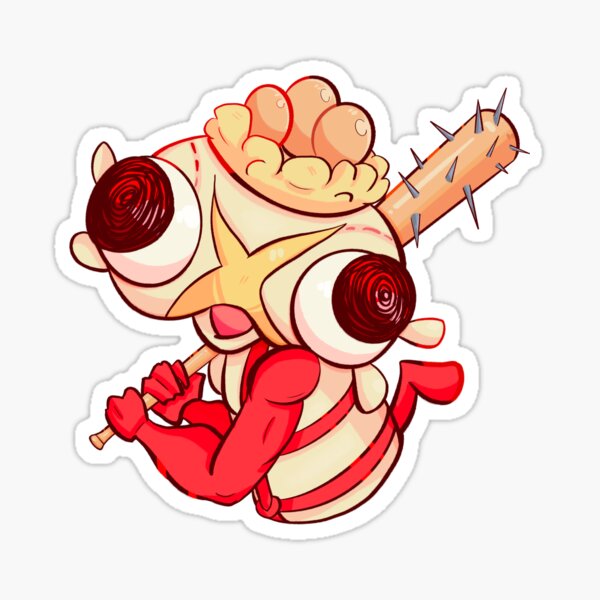 Item preview, Gomorin Kiznaiver Sticker – Baseball Bat designed and sold by JambitShop.