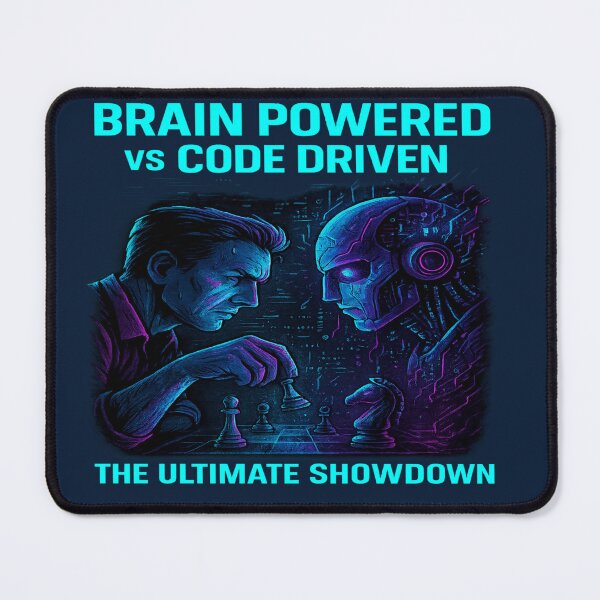 Item preview, Epic Human vs AI Showdown – Brain vs Code designed and sold by Designly Yours.