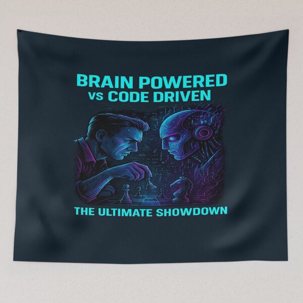 Item preview, Epic Human vs AI Showdown – Brain vs Code designed and sold by ‏Designly Yours‏.