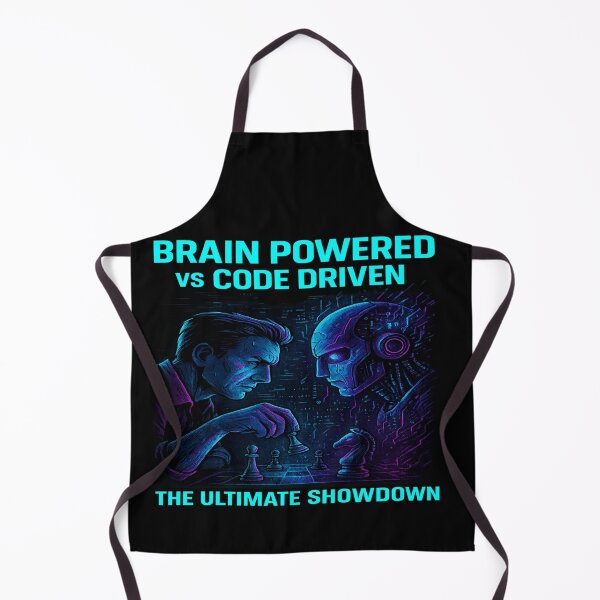 Item preview, Epic Human vs AI Showdown – Brain vs Code designed and sold by Designly Yours.