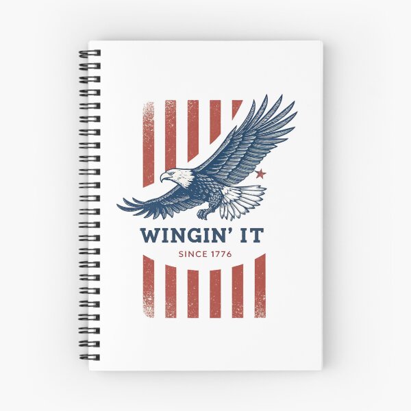 Item preview, Wingin' It Since 1776 – Patriotic Bald Eagle Funny USA Design designed and sold by DigitalColorInk.