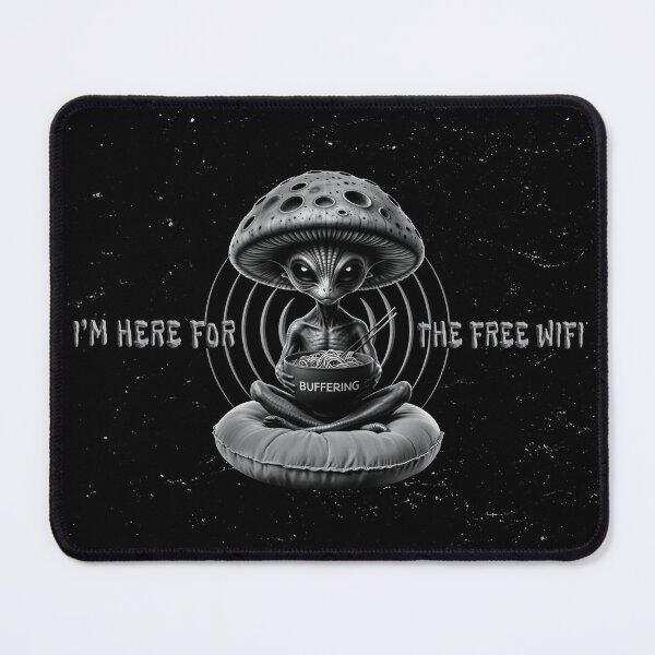 Item preview, Funny Alien - I’m Here for the Free Wifi designed and sold by QuirkySpark.