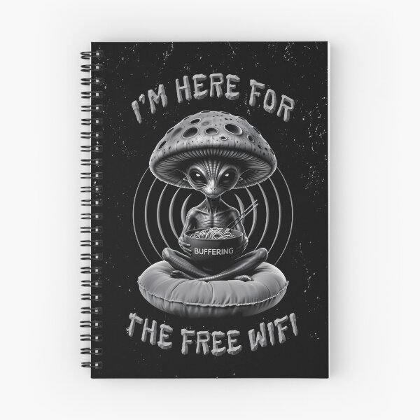 Item preview, Funny Alien - I’m Here for the Free Wifi designed and sold by QuirkySpark.