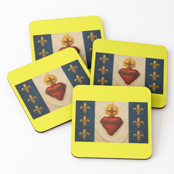 Item preview, Royalist Flag – Sacred Heart & Fleur-de-Lys designed and sold by DKP-AI.