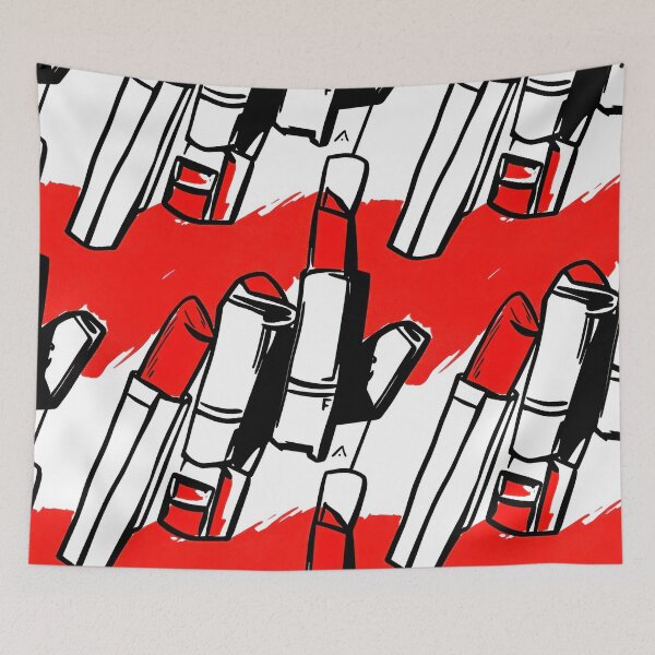 Item preview, Stylish pattern with makeup brushes, beauty — Modern Beauty Essentials designed and sold by HEADMADE-TV.