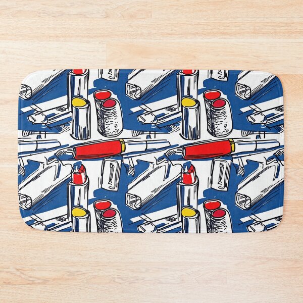 Item preview, Vivid pattern with pencils, eyeliners, and — Modern Beauty Essentials designed and sold by HEADMADE-TV.