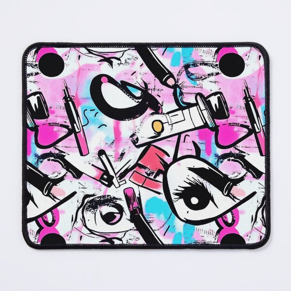 Item preview, Fashionable pattern with mascaras, pencils, and — Modern Beauty Essentials designed and sold by HEADMADE-TV.