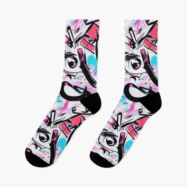 Item preview, Fashionable pattern with mascaras, pencils, and — Modern Beauty Essentials designed and sold by HEADMADE-TV.