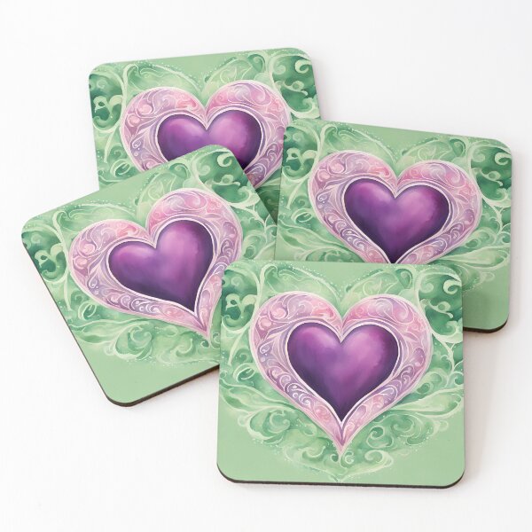 Item preview, Purple Watercolour Heart designed and sold by CalmnessbyChoice.