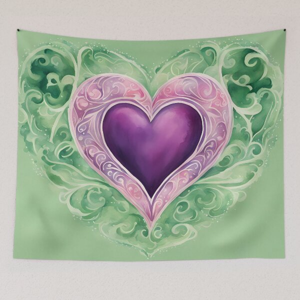 Item preview, Purple Watercolour Heart designed and sold by CalmnessbyChoice.
