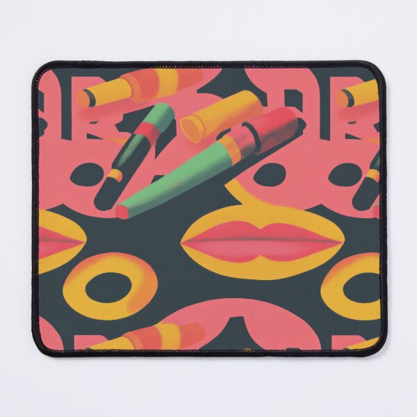 Item preview, Vivid pattern with mascaras, makeup brushes, — Modern Beauty Essentials designed and sold by HEADMADE-TV.