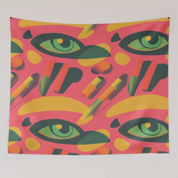 Item preview, Stylish pattern with mascaras, eyeliners, and — Modern Beauty Essentials designed and sold by HEADMADE-TV.