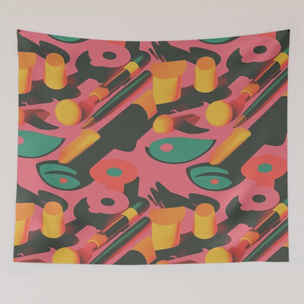 Item preview, Cosmetic layout: eyeliners and pop art — Modern Beauty Essentials Cluster designed and sold by HEADMADE-TV.