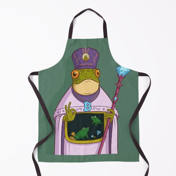 Item preview, Crypto Frog King — Meme Royalty designed and sold by MarinaBlackArt.