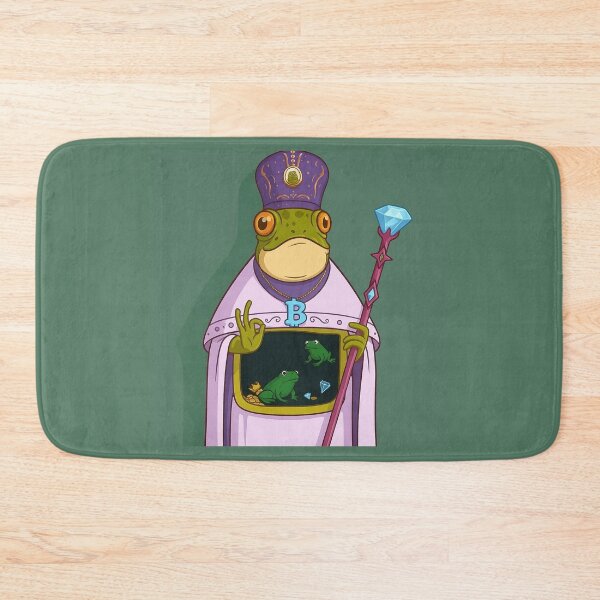 Item preview, Crypto Frog King — Meme Royalty designed and sold by MarinaBlackArt.