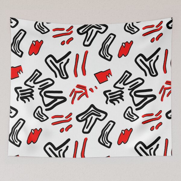 Item preview, Memphis Vertical Neon Pulse — 80s Pop Retro Clash designed and sold by HEADMADE-TV.