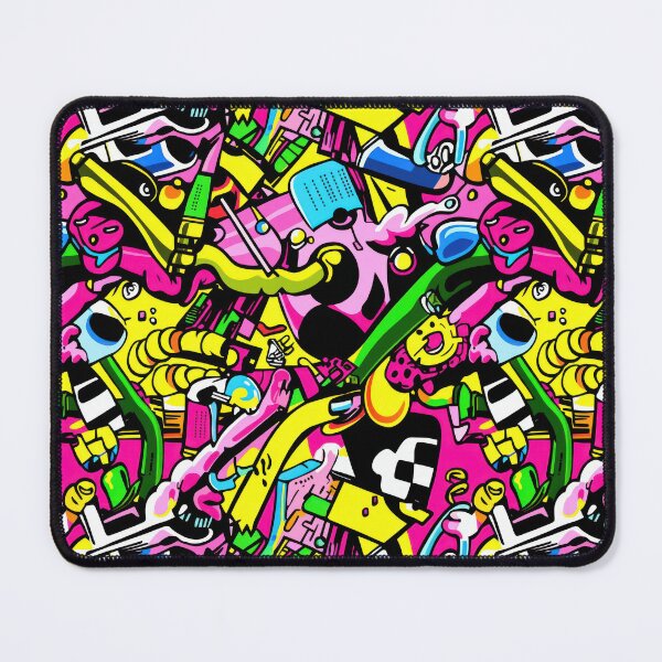 Item preview, Memphis Vertical Neon Rush — 80s Pop Retro Clash designed and sold by HEADMADE-TV.