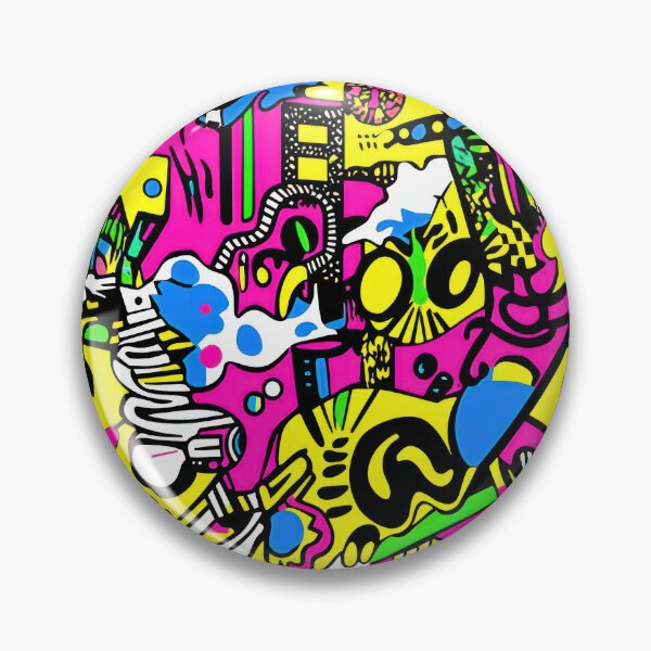 Item preview, Memphis Vertical Neon Wave — 80s Pop Retro Clash designed and sold by HEADMADE-TV.