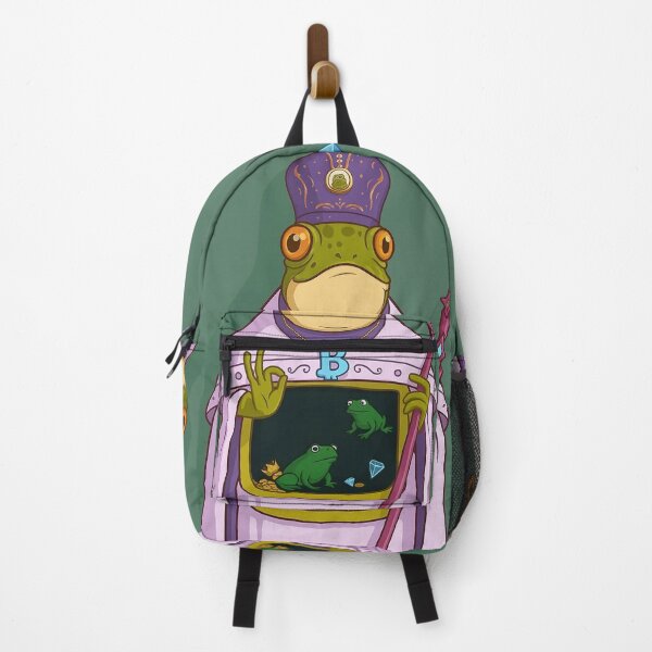 Item preview, Crypto Frog King — Meme Royalty designed and sold by MarinaBlackArt.