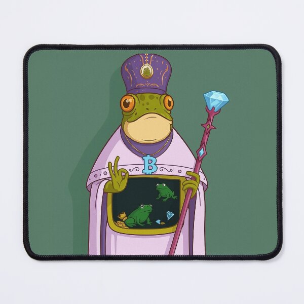 Item preview, Crypto Frog King — Meme Royalty designed and sold by MarinaBlackArt.