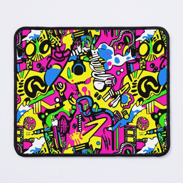 Item preview, Memphis Vertical Neon Wave — 80s Pop Retro Clash designed and sold by HEADMADE-TV.