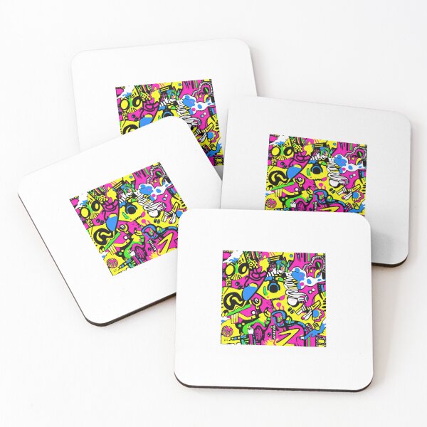 Item preview, Memphis Vertical Neon Wave — 80s Pop Retro Clash designed and sold by HEADMADE-TV.