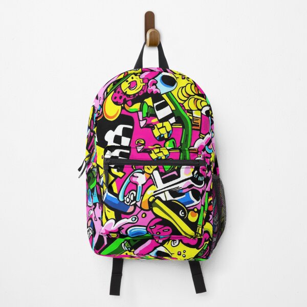 Item preview, Memphis Vertical Neon Rush — 80s Pop Retro Clash designed and sold by HEADMADE-TV.