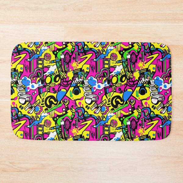 Item preview, Memphis Vertical Neon Wave — 80s Pop Retro Clash designed and sold by HEADMADE-TV.
