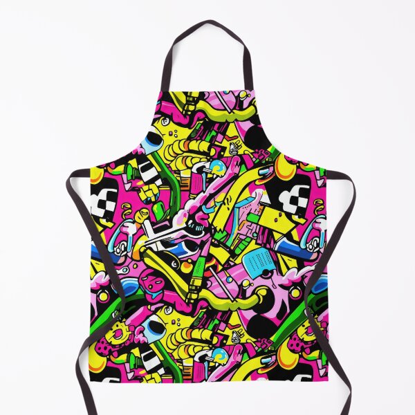 Item preview, Memphis Vertical Neon Rush — 80s Pop Retro Clash designed and sold by HEADMADE-TV.