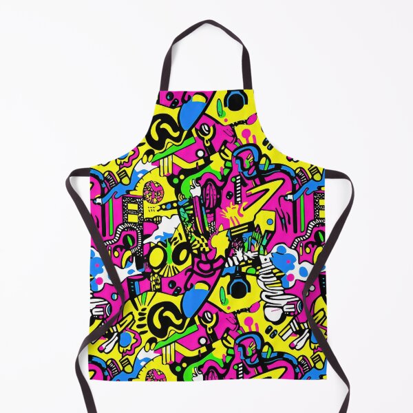Item preview, Memphis Vertical Neon Wave — 80s Pop Retro Clash designed and sold by HEADMADE-TV.