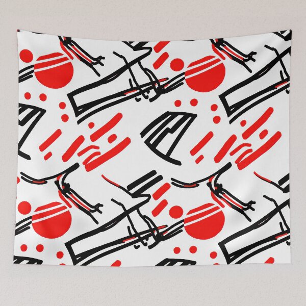 Item preview, Retro Memphis Vertical Pulse — 80s Pop Retro Clash designed and sold by HEADMADE-TV.