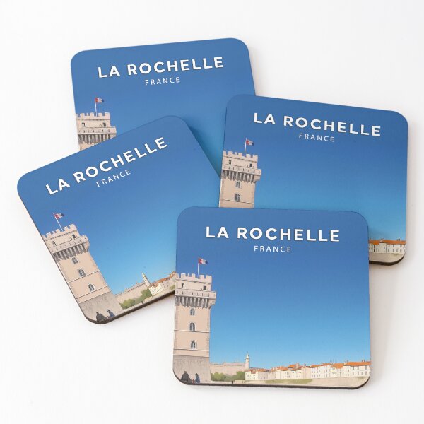 Item preview, La Rochelle, France, Poster Vintage pastel poster designed and sold by NicePlaza.