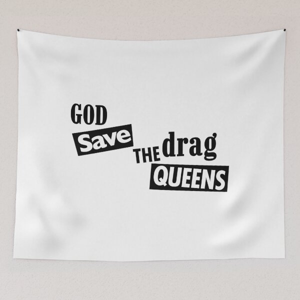 Aperçu de l'œuvre God save the Drag Queens (black) créée et vendue par Thelittlelord.