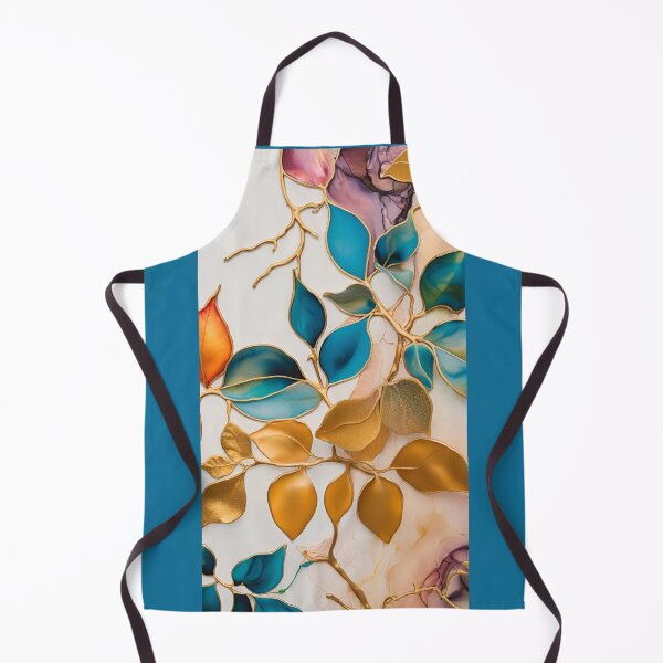 Item preview, Colorful flower texture, blue purple gold pattern, leaf pattern, abstracitive pattern designed and sold by KolorellaS.