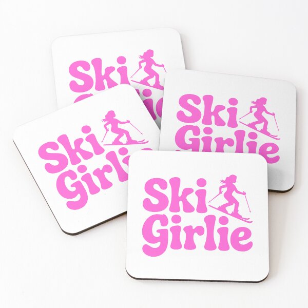 Item preview, Ski Girlie! Pink Skiing Girl designed and sold by PMCreative.