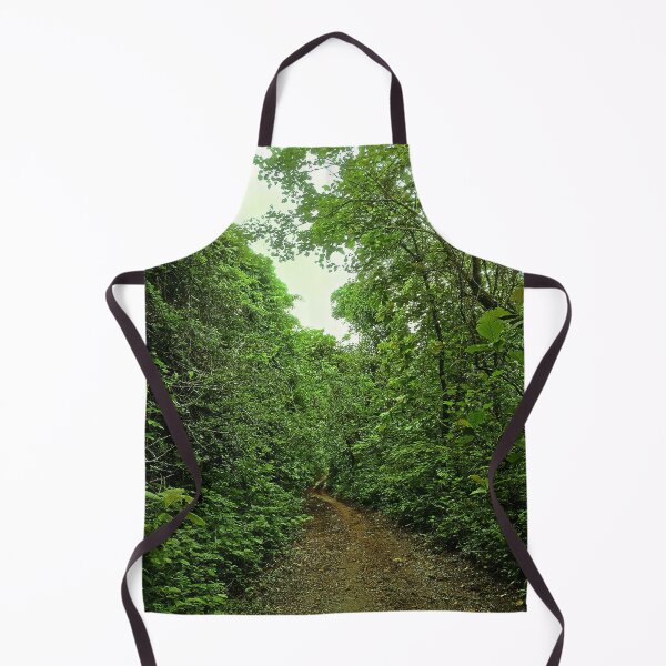 Item preview, Misty Jungle Trail | Lush Green Forest Path Nature Photography Print designed and sold by Fortunately01.