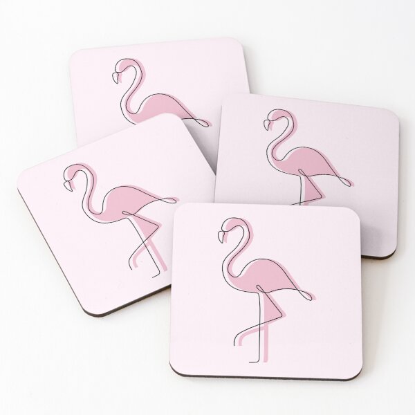Item preview, Flamingo line art designed and sold by TrulyRuby.