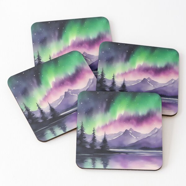 Item preview, Green and Purple Aurora designed and sold by CalmnessbyChoice.
